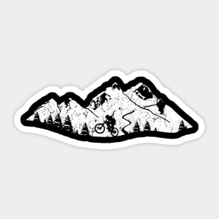 Downhill Mountain Biking Sticker